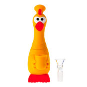 Silikonbong Huhn Orange 18cm