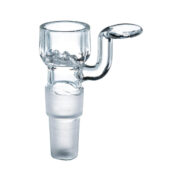 Transparenter Bong Glaskopf-Halter mit Sieb Dual Größe 14mm und 18mm