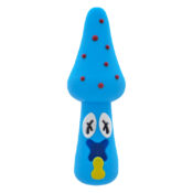 Silikon Pfeife Mushroom Blau 10cm