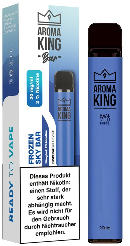 Aroma King Disposable E-Cigarette Frozen Sky Bar Nicotine Salt 20mg