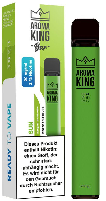 Aroma King disposable e-cigarette Sun nicotine salt 20mg