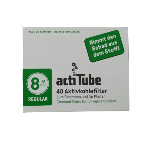 actiTube Aktivkohlefilter | 8mm | 40Stk