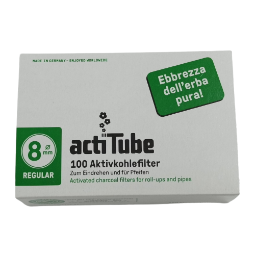 actiTube activated carbon filter | 8mm | 100pcs